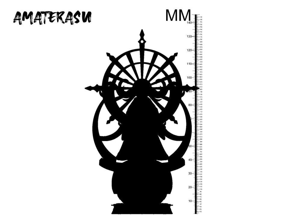 3D Printed Clay Cyanide Amaterasu Japanese Deities Ragnarok D&D - Charming Terrain