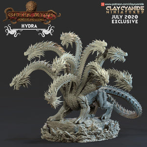 3D Printed Clay Cyanide Hydra Ragnarok D&D - Charming Terrain