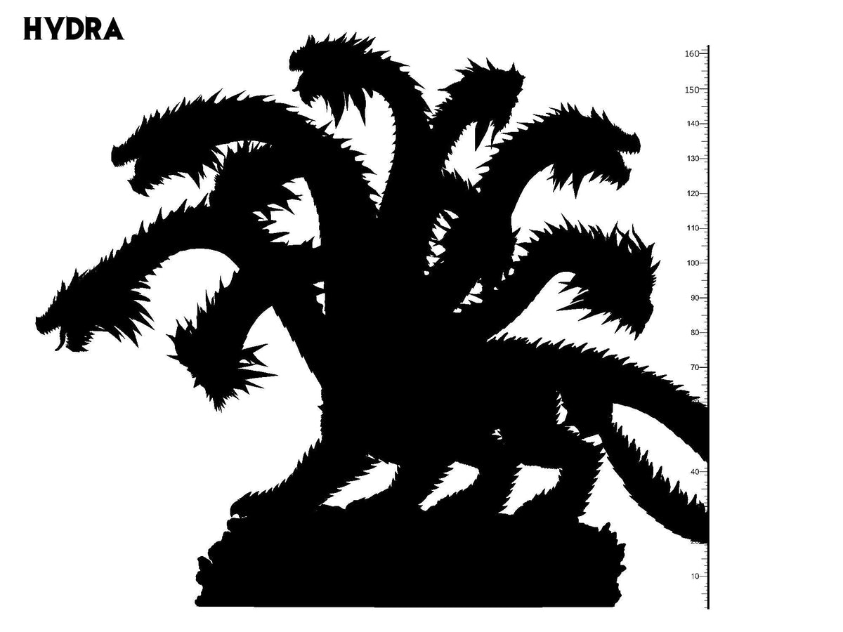 3D Printed Clay Cyanide Hydra Ragnarok D&D – Charming Terrain