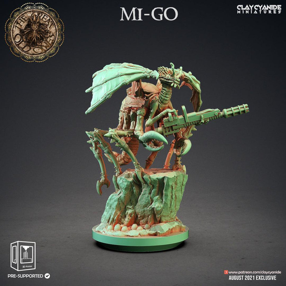 3D Printed Clay Cyanide Mi-go Great Old Gods Ragnarok D&D - Charming Terrain