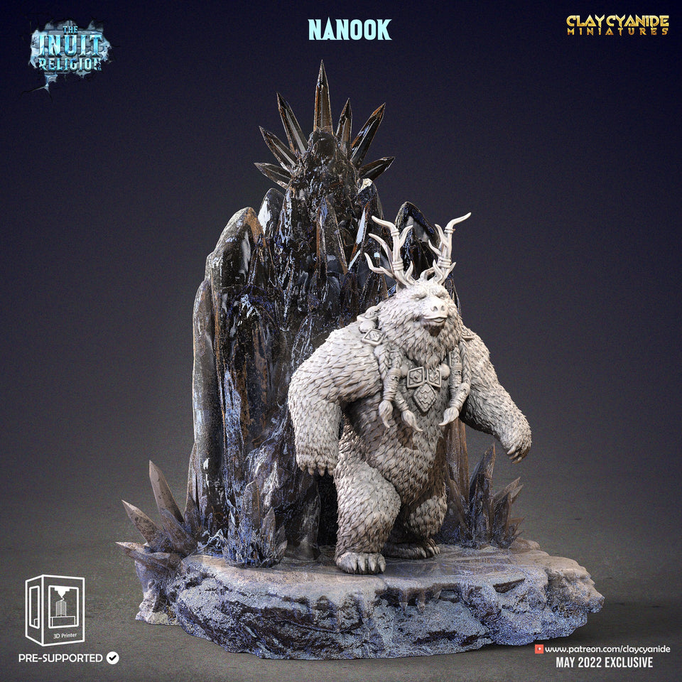 3D Printed Clay Cyanide Nanook Inuit Religion Ragnarok D&D - Charming Terrain