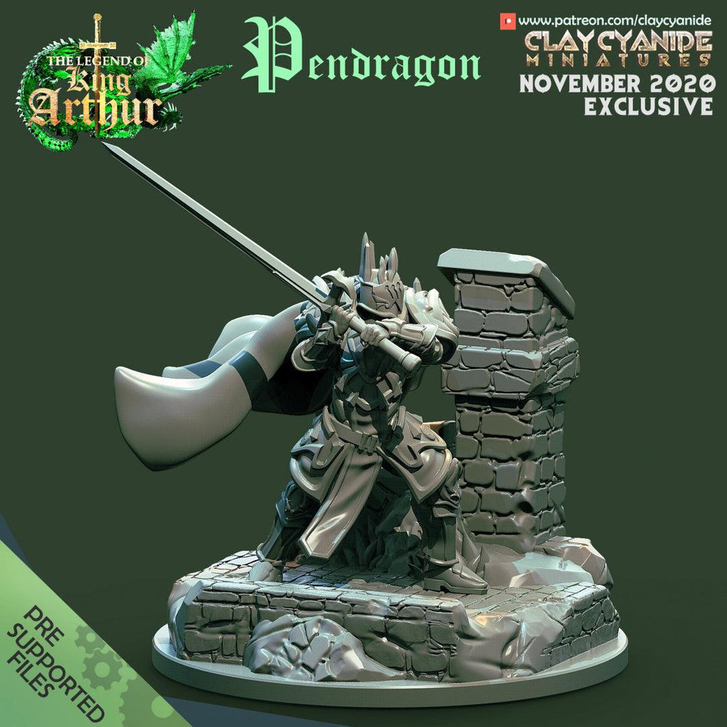 3D Printed Clay Cyanide Pendragon The Legend of King Arthur Ragnarok D&D - Charming Terrain