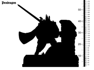 3D Printed Clay Cyanide Pendragon The Legend of King Arthur Ragnarok D&D - Charming Terrain