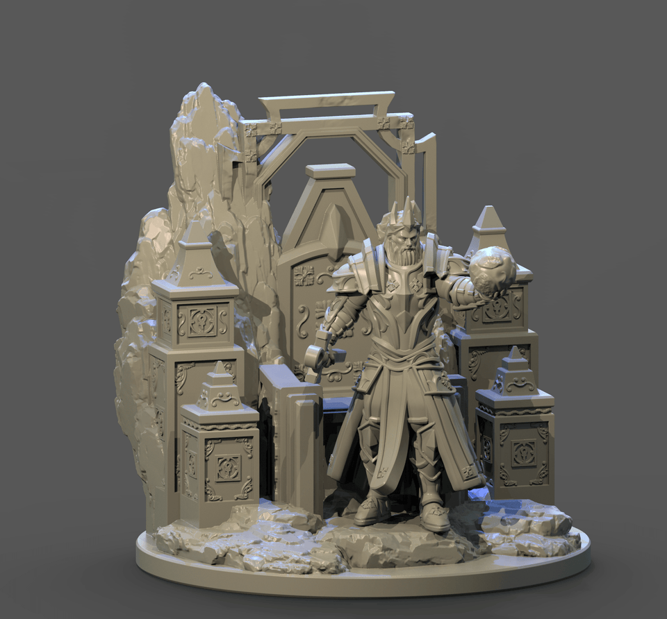 3D Printed Clay Cyanide The Emperor Tarot Ragnarok D&D - Charming Terrain