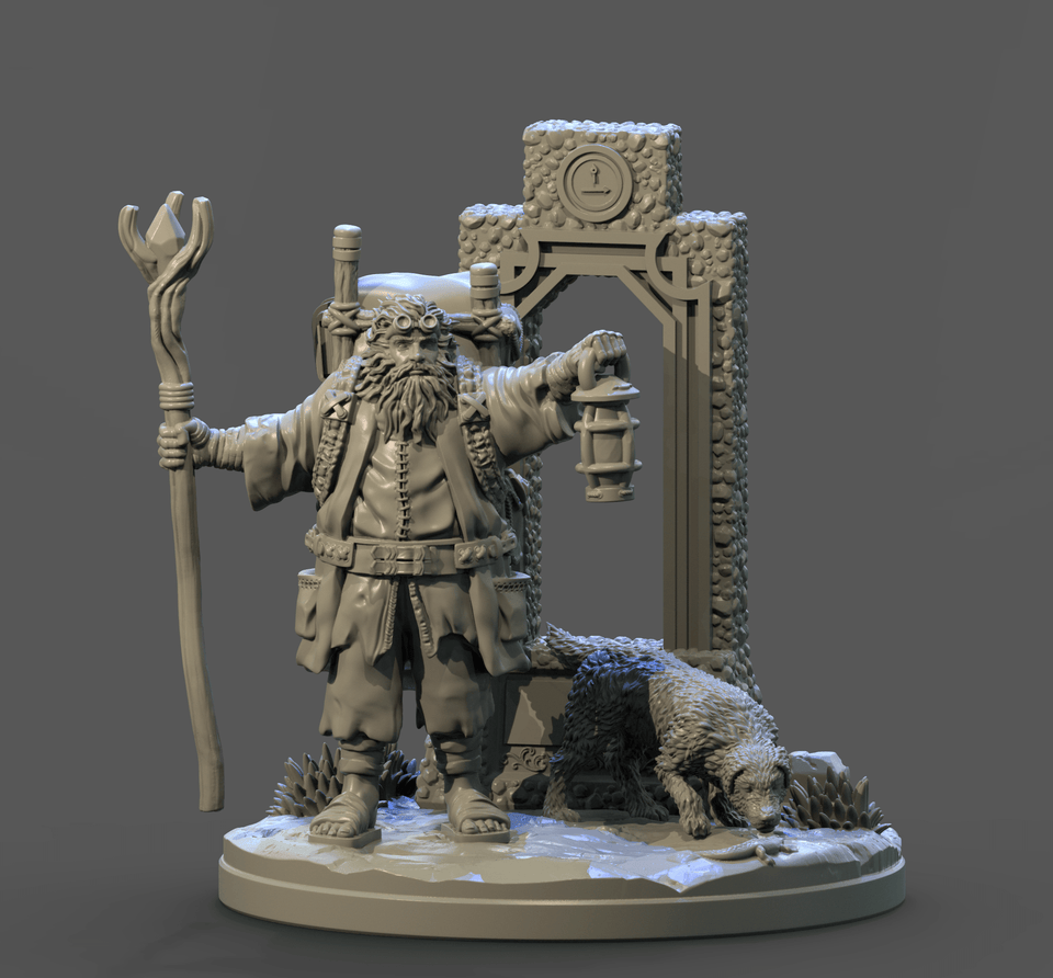 3D Printed Clay Cyanide The Hermit Tarot Ragnarok D&D - Charming Terrain