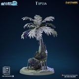 3D Printed Clay Cyanide Tipua Tree and Shell Set Maori Mythos 28mm-32mm Ragnarok D&D - Charming Terrain