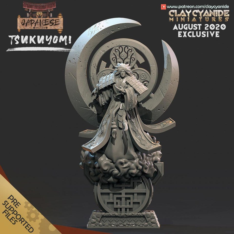 3D Printed Clay Cyanide Tsukuyomi Japanese Deities Ragnarok D&D - Charming Terrain