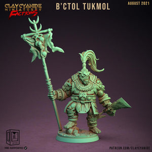 3D Printed Clay Cyanide Ugok Warlords Orks Tribes Factions Ragnarok D&D - Charming Terrain