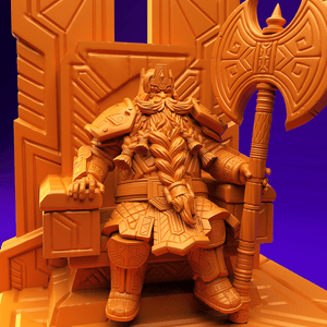 3D Printed Dwarf’s Army Nafarrate - Dwarf Throne Mimic Set 28mm 32mm Ragnarok D&D - Charming Terrain