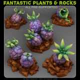 3D Printed Fantastic Plants and Rocks Alien Eggs 28mm - 32mm D&D Wargaming - Charming Terrain