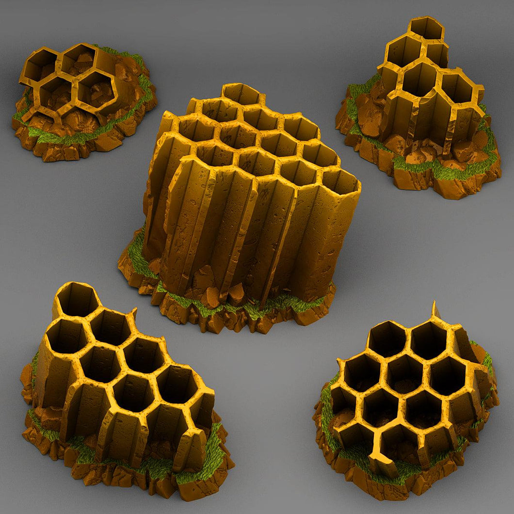 3D Printed Fantastic Plants and Rocks Ancient Giant Wasps Hive 28mm - 32mm D&D Wargaming - Charming Terrain