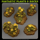 3D Printed Fantastic Plants and Rocks Ancient Moulds 28mm - 32mm D&D Wargaming - Charming Terrain