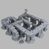 3D Printed Fantastic Plants and Rocks Catacomb Modular Bridges 28mm - 32mm D&D Wargaming - Charming Terrain