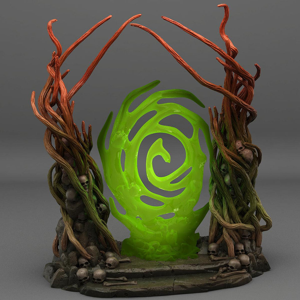 3D Printed Fantastic Plants and Rocks Dark Forest Portal 28mm - 32mm D&D Wargaming - Charming Terrain