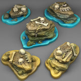 3D Printed Fantastic Plants and Rocks Pirates Stones 28mm - 32mm D&D Wargaming - Charming Terrain