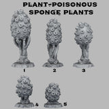 3D Printed Fantastic Plants and Rocks Poisonous Sponge Plants 28mm - 32mm D&D Wargaming - Charming Terrain