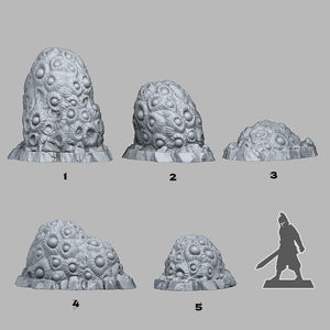 3D Printed Fantastic Plants and Rocks Underdark Eyes Plants 28mm - 32mm D&D Wargaming - Charming Terrain