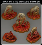 3D Printed Fantastic Plants and Rocks War of the Worlds Stones 28mm - 32mm D&D Wargaming - Charming Terrain