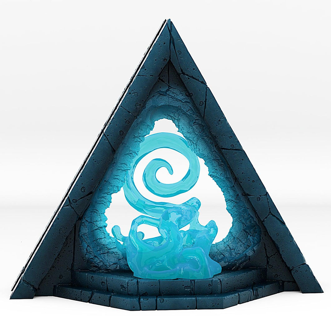 3D Printed Fantastic Portals and Effects Alien Pyramid Portal 28mm - 32mm D&D Wargaming - Charming Terrain