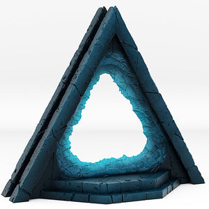 3D Printed Fantastic Portals and Effects Alien Pyramid Portal 28mm - 32mm D&D Wargaming - Charming Terrain