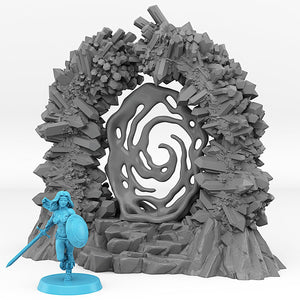 3D Printed Fantastic Portals and Effects Crystal Portal 28mm - 32mm D&D Wargaming - Charming Terrain