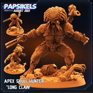 3D Printed Papsikels Cyberpunk Sci-Fi Apex Skull Hunter Longclaw - 28mm 32mm - Charming Terrain