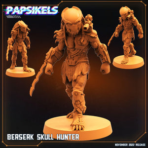 3D Printed Papsikels Cyberpunk Sci-Fi Berserk Skull Hunter - 28mm 32mm - Charming Terrain