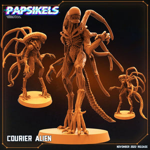 3D Printed Papsikels Cyberpunk Sci-Fi Courier Alien - 28mm 32mm - Charming Terrain