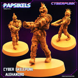 3D Printed Papsikels Cyberpunk Sci-Fi Cyber Skelepunk Set- 28mm 32mm - Charming Terrain