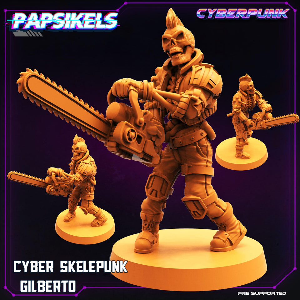 3D Printed Papsikels Cyberpunk Sci-Fi Cyber Skelepunk Set- 28mm 32mm - Charming Terrain