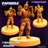 3D Printed Papsikels Cyberpunk Sci-Fi Cyber Skelepunk Set- 28mm 32mm - Charming Terrain