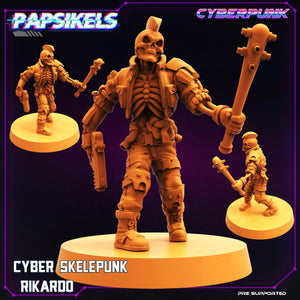 3D Printed Papsikels Cyberpunk Sci-Fi Cyber Skelepunk Set- 28mm 32mm - Charming Terrain