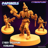 3D Printed Papsikels Cyberpunk Sci-Fi Cyber Skelepunk Set- 28mm 32mm - Charming Terrain