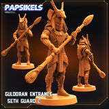 3D Printed Papsikels Cyberpunk Sci-Fi - Guldoran Entrance Guard Set - Star Entrance 28mm 32mm - Charming Terrain