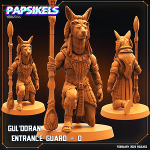 3D Printed Papsikels Cyberpunk Sci-Fi - Guldoran Entrance Guard Set - Star Entrance 28mm 32mm - Charming Terrain