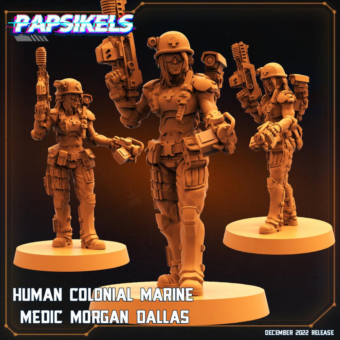 3D Printed Papsikels Cyberpunk Sci-Fi-Human Colonial Marine Medic ...