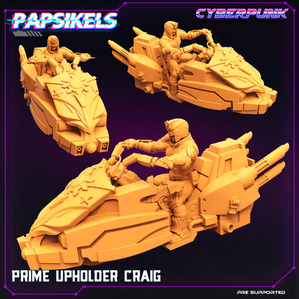 3D Printed Papsikels Cyberpunk Sci-Fi Law Upholders Set - 28mm 32mm - Charming Terrain