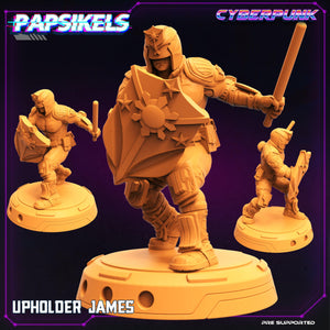 3D Printed Papsikels Cyberpunk Sci-Fi Law Upholders Set - 28mm 32mm - Charming Terrain