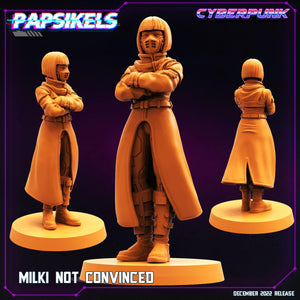 3D Printed Papsikels Cyberpunk Sci-Fi Milki Not Convinced - 28mm 32mm - Charming Terrain