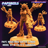 3D Printed Papsikels Cyberpunk Sci-Fi Papz Battle Gynoid S-N-T3-T1-C Xanagsia - 28mm 32mm - Charming Terrain