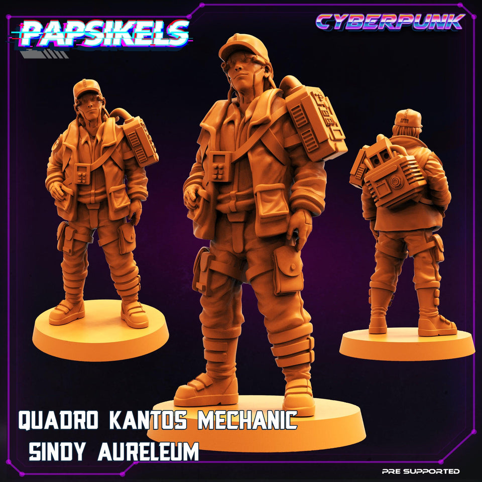 3D Printed Papsikels Cyberpunk Sci-Fi Quadro Kantos Set - 28mm 32mm - Charming Terrain