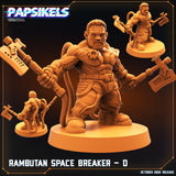 3D Printed Papsikels Cyberpunk Sci-Fi Rambutan Space Breakers Set - 28mm 32mm - Charming Terrain