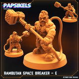 3D Printed Papsikels Cyberpunk Sci-Fi Rambutan Space Breakers Set - 28mm 32mm - Charming Terrain