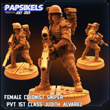 3D Printed Papsikels Cyberpunk Sci-Fi Team Valkyrie Set - 28mm 32mm - Charming Terrain