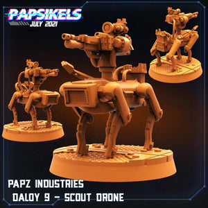 3D Printed Papsikels Cyberpunk Sci-Fi Team Valkyrie Set - 28mm 32mm - Charming Terrain