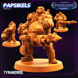 3D Printed Papsikels Cyberpunk Sci-Fi Tyrandros Cyber Saga - 28mm 32mm - Charming Terrain