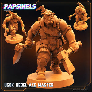 3D Printed Papsikels Cyberpunk Sci-Fi Ugok Rebel Fighter Set - 28mm 32mm - Charming Terrain