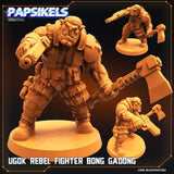 3D Printed Papsikels Cyberpunk Sci-Fi Ugok Rebel Fighter Set - 28mm 32mm - Charming Terrain