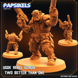 3D Printed Papsikels Cyberpunk Sci-Fi Ugok Rebel Sergio Two Better Than One - 28mm 32mm - Charming Terrain