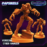 3D Printed Papsikels Cyberpunk Sci-Fi Vareezna Cyber Ravager Cyber Saga - 28mm 32mm - Charming Terrain